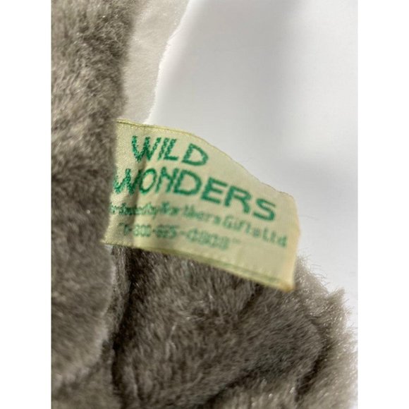 12" Wild Wonders Gray & White Stingray Sea Creature Plush - Picture 3 of 5